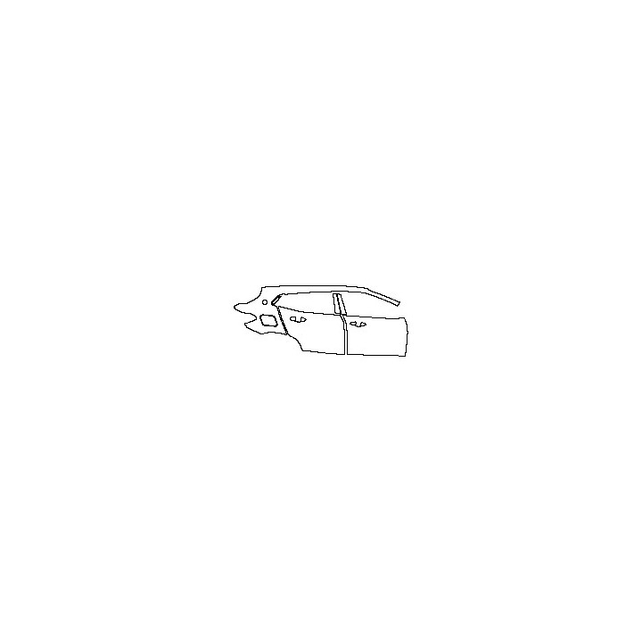 BMW X2 Base 2018 - (right) Door+BC Pillar+Rear Fender