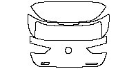 BMW X2 Base 2018 - Trunk Lid (with X2 and SDrive ##i emblems)
