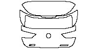 BMW X2 Base 2018 - Trunk Lid (with X2 and XDrive ##i emblems)