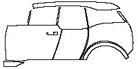 BMW i3S Exterior 2014 - (left) Door+Side Skirt+Rear Fender