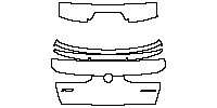 BMW X6 M Sport 2015 - Trunk Lid (with X6 and xDrive##i emblems)