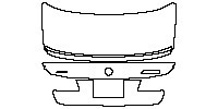 BMW 5 Series Sedan 2018 - Trunk Lid (with xDrive and M550i emblems)