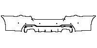 BMW 5 Series Sedan 2018 - Rear Bumper