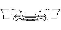 BMW 5 Series Sedan 2018 - Rear Bumper