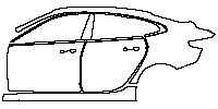 (left) Door+Side Skirt+Rear Fender