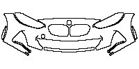BMW 1 Series Exterior 2020 - Bumper+Headlamp (without Shadowline)