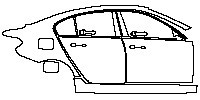 BMW 1 Series Exterior 2020 - (right) Door+Rear Fender+Side Skirt