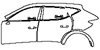 Cupra Formentor Exterior 2021 - (left) Door+Side Skirt+Rear Fender
