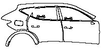 Cupra Formentor Exterior 2021 - (right) Door+Side Skirt+Rear Fender