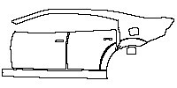 Dodge Charger Widebody 2020 - (left)Door+Side Skirt+Rear Fender