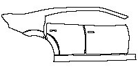 Dodge Charger Widebody 2020 - (right)Door+Side Skirt+Rear Fender