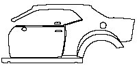 (left)Door+Side Skirt+Rear Fender
