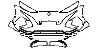 Denza N7 Exterior 2023 - Bumper+Headlamp (with License plate cutout , with 4 PDC)