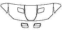 Ford Mustang Fastback 2021 - Hood+Fender (One third of Hood + Fender , with decal)