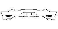 Ford Mustang Fastback 2021 - Rear Bumper (With decal)
