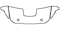 Ford Mustang Fastback 2021 - Hood+Fender (One third of Hood + Fender , without Racing Stripes)