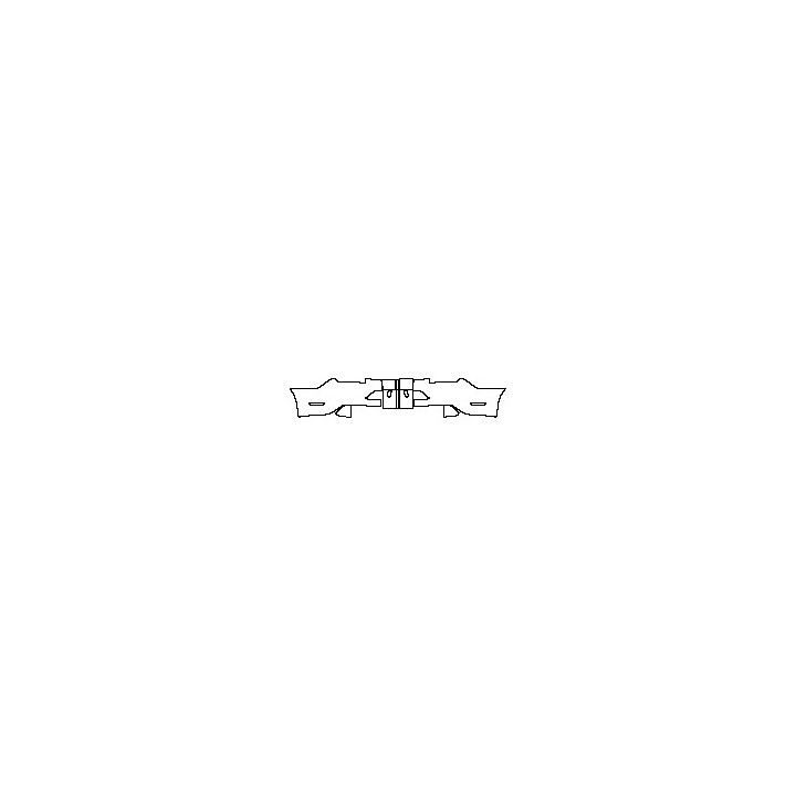 Ford Mustang Fastback 2021 - Rear Bumper (With Racing Stripes)