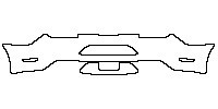 Ford Mustang Fastback 2021 - Rear Bumper (without racing stripes)