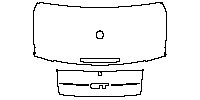 Ford Mustang Convertible 2018 - Trunk Lid (with ''GT'' model emblem)