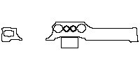 Ford Mustang Interior 2021 - Dashboard (with two Instrument Panels and two Air Vents)