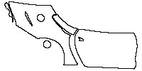Ferrari 812 superfast 2017 - (right) Door+Rear Fender (split vent insert)