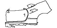 Ferrari F8 Tributo 2019 - (left) Door+Rear Fender+Side Skirt (for Left Hand Drive)