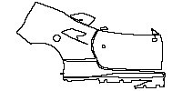 Ferrari F8 Tributo 2019 - (right) Door+Rear Fender+Side Skirt (for Left Hand Drive)