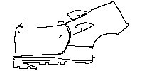 Ferrari F8 Tributo 2019 - (left) Door+Rear Fender+Side Skirt (for Right Hand Drive)