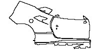 Ferrari F8 Tributo 2019 - (right) Door+Rear Fender+Side Skirt (for Right Hand Drive)