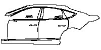 Genesis G80 EV Exterior 2021 - (left) Door+Rear Fender+Side Skirt