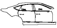 Genesis G80 EV Exterior 2021 - (right) Door+Rear Fender+Side Skirt