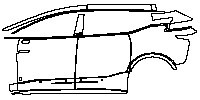 HiPhi HiPhi X Exterior 2021 - (left) Door+Side Skirt+Rear Fender (with "Founder Edition" model emblem)