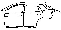 Hycan 007 Exterior 2020 - (left) Door+Side Skirt+Rear Fender