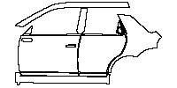 Honda Honda e Exterior 2020 - (left) Door+Rear Fender+Side Skirt