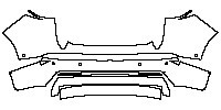 Honda e:NP1 Exterior 2023 - Rear Bumper (with 6 PDC)