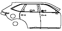 (right) Door+Rear Fender+Side Skirt