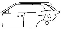 Hyundai Creta (BR) Exterior 2023 - (left) Door+Rear Fender+Side Skirt