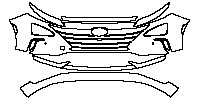 Hyundai Nexo Exterior 2019 - Bumper+Headlamp (with side marker lights , with 4 PDC)