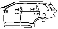 Hyundai Santa Fe (CN) Exterior 2019 - (left)Door+Side Skirt+Rear Fender