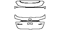 Hyundai Santa Fe (US) Exterior 2019 - Trunk Lid (with ''SANTA FE'' ''HTRAC'' ''2.0T'' emblem)