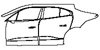 (left) Door+B Pillar+Rear Fender
