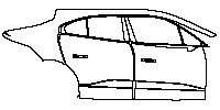 (right) Door+B Pillar+Rear Fender