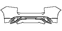 Jaguar F-Pace Base 2016 - Rear Bumper