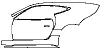 Jaguar F-Type R-Dynamic 2018 - (left) Door+Side Skirt+Rear Fender