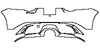 Jaguar F-Type R-Dynamic 2018 - Rear Bumper (with '' F-Type'' model emblem)