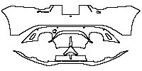 Jaguar F-Type R 2018 - Rear Bumper (with '' F-Type'' ''R'' model emblem)