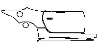 Jaguar F-Type R 2018 - (right) Door+Rear Fender+Side Skirt