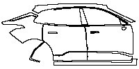 (right)Door+Side Skirt+Rear Fender