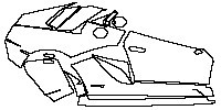 Lamborghini Aventador Avendator S 2018 - (right) Door+Rear Fender+Side Skirt (for Right Hand Drive，with AVENTADOR S emblem on ro