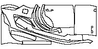 Li Auto ONE Exterior 2019 - Nesting (without hood and roof) 2/3 (Length: 3.58m; Width: 1.49m)